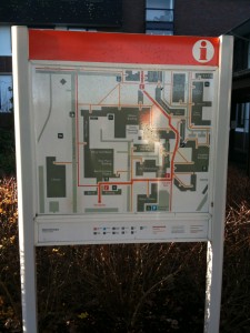 OU Central Walkway map